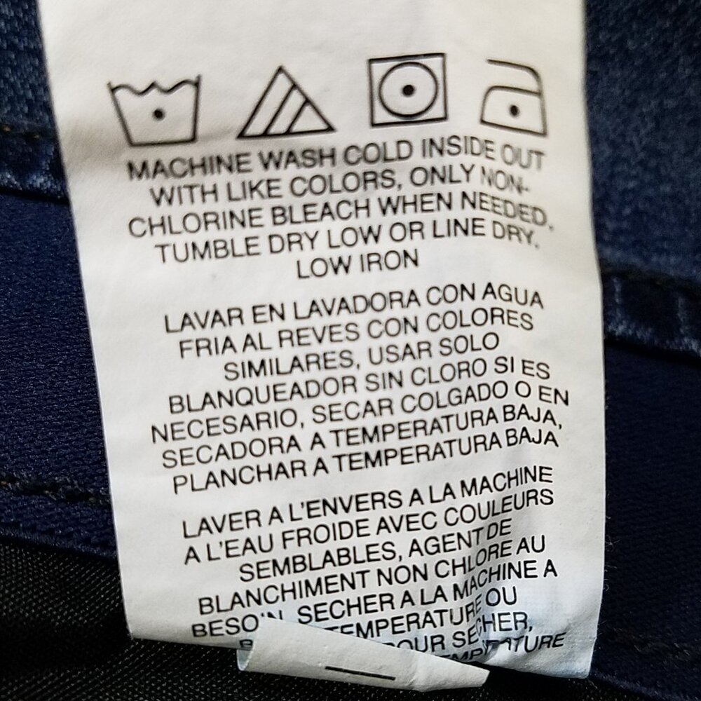 Lee Women’s Dark Wash Jeans 14M Straight Leg Mid Rise NWT!!!! - Picture 12 of 16